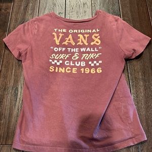 Maroon vans Tshirt